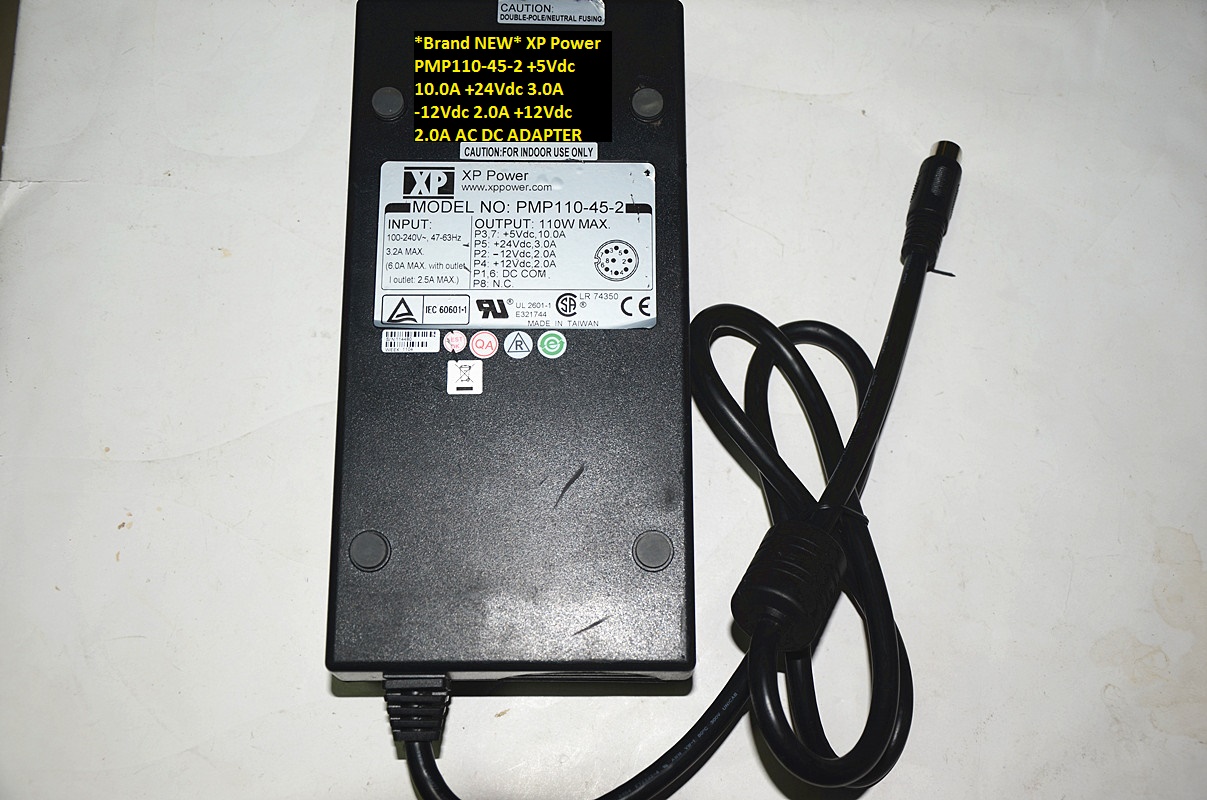 *Brand NEW* +12Vdc 2.0A AC DC ADAPTER +5Vdc 10.0A XP Power PMP110-45-2 +24Vdc 3.0A -12Vdc 2.0A